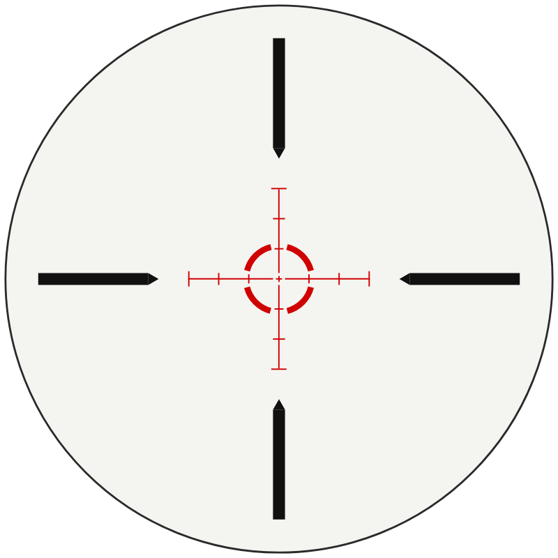 Athlon AHSR14 FFP IR MOA reticle