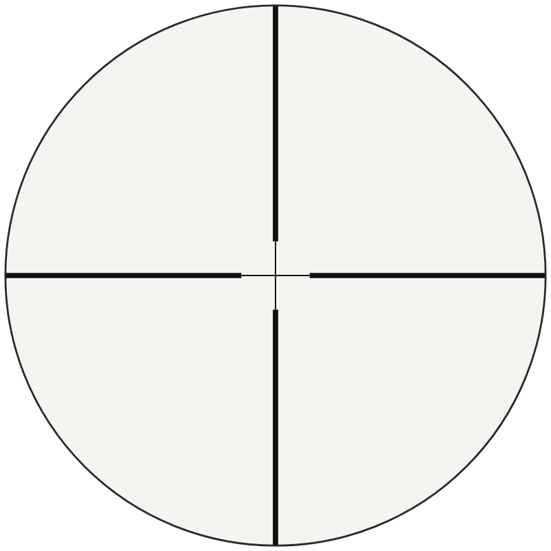 Athlon Center X reticle