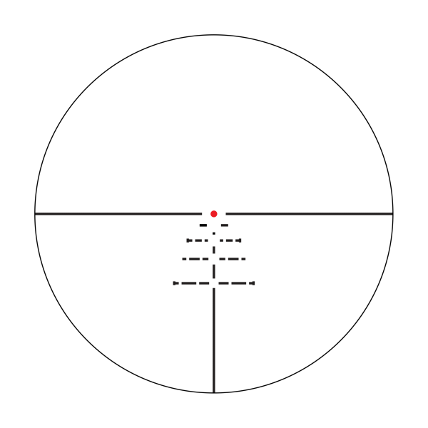 Athlon Athlon Cronus BTR 1-6×24 SFP MOA ATSR2 reticle at 1X reticle
