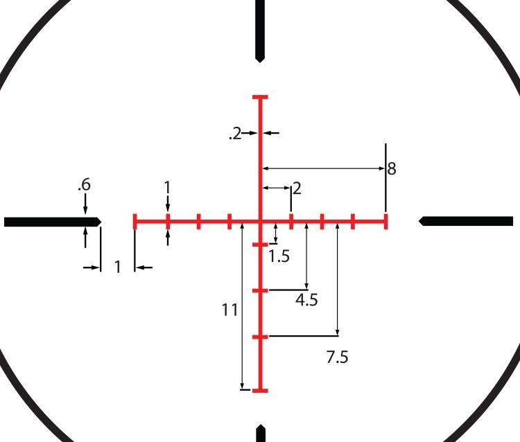 Atibal Atibal SFP BDC V-Plex MOA reticle diagram reticle