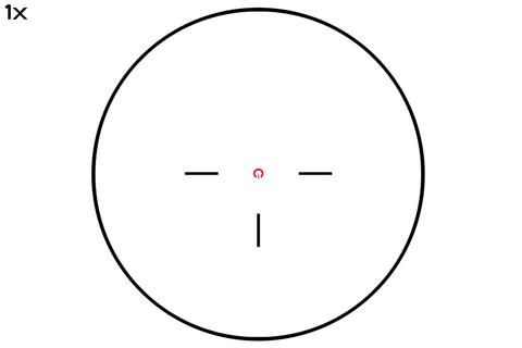 Atibal Atibal XP6 MIRAGE 1-6×24 FFP reticle 1X reticle