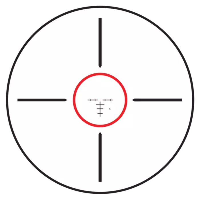 Burris Ballistic Red Circle Dot reticle
