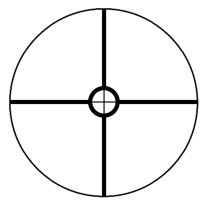 Bushnell Bushnell Trophy 4-12×40 SFP Circle-X Crosshairs reticle (SKU 754120) reticle
