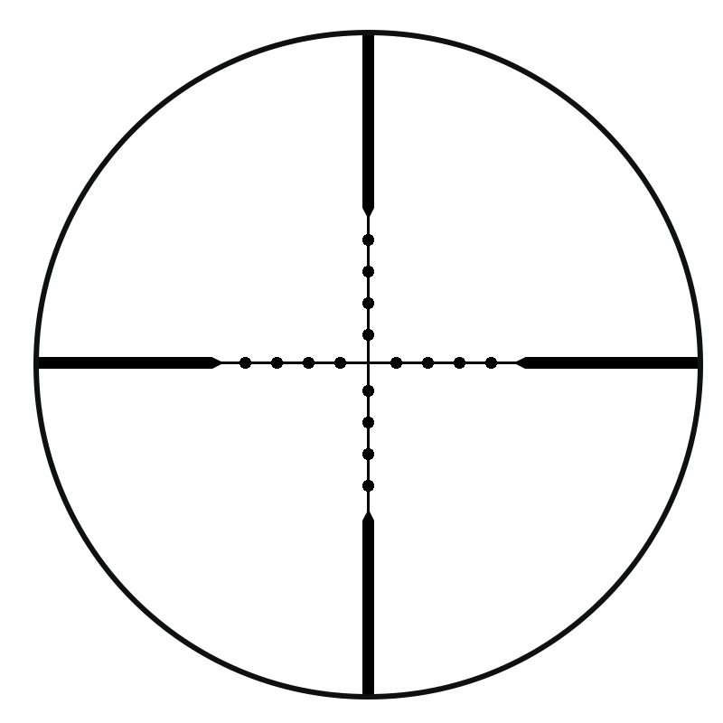 Bushnell Bushnell Tac Optics LRS 4.5-30×50 SFP Mildot reticle (SKU BT4305) reticle