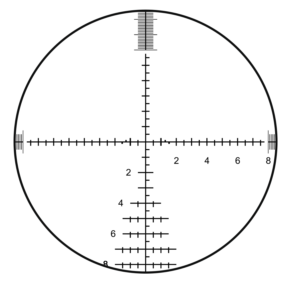 Bushnell Bushnell LRTS 3-12×44 FFP G3 reticle (SKU ET3124GI black, ET3124GA FDE) reticle