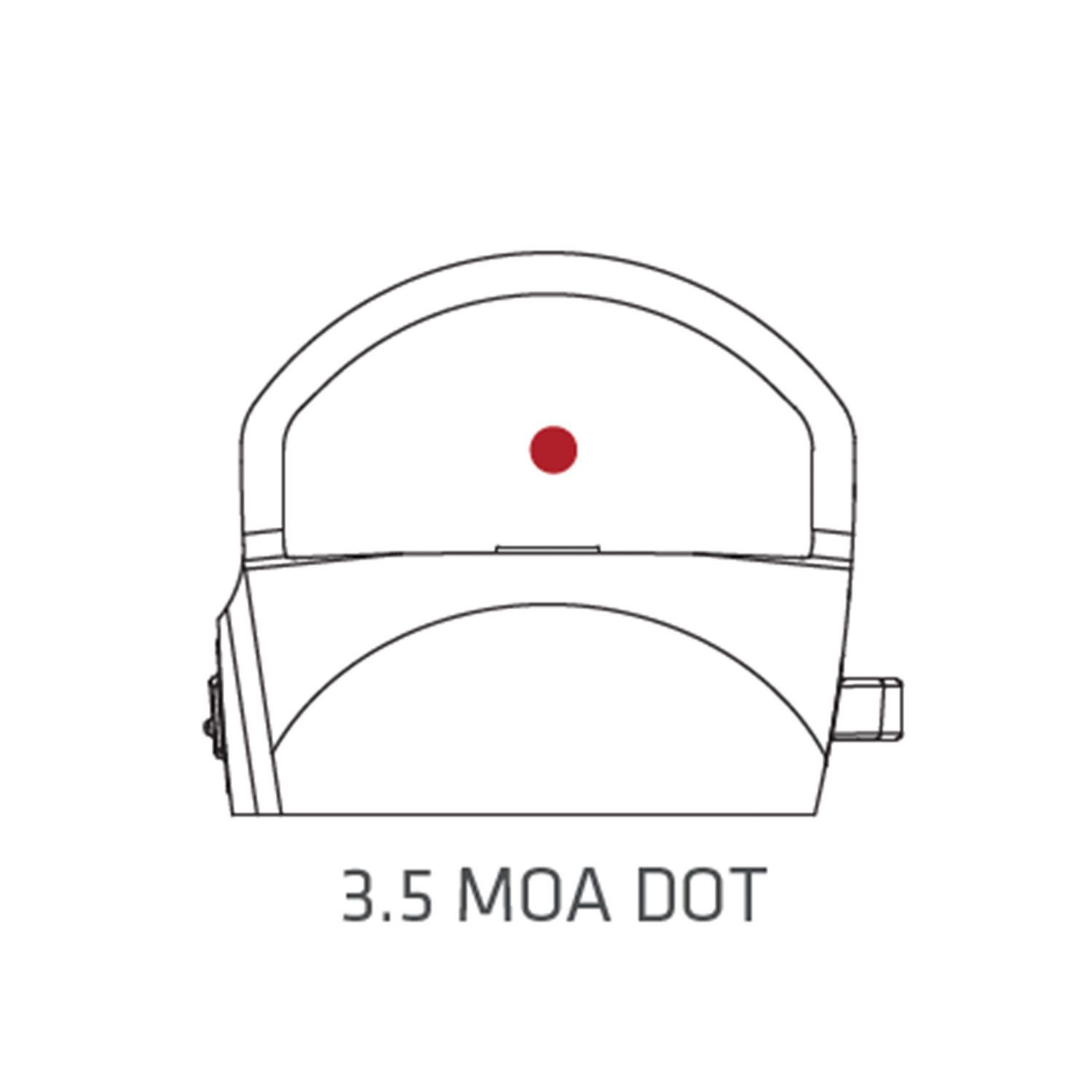 Crimson Trace Crimson Trace CTS-1300 Compact Open Reflex for Rifles and Shotguns 3.5 MOA Dot reticle