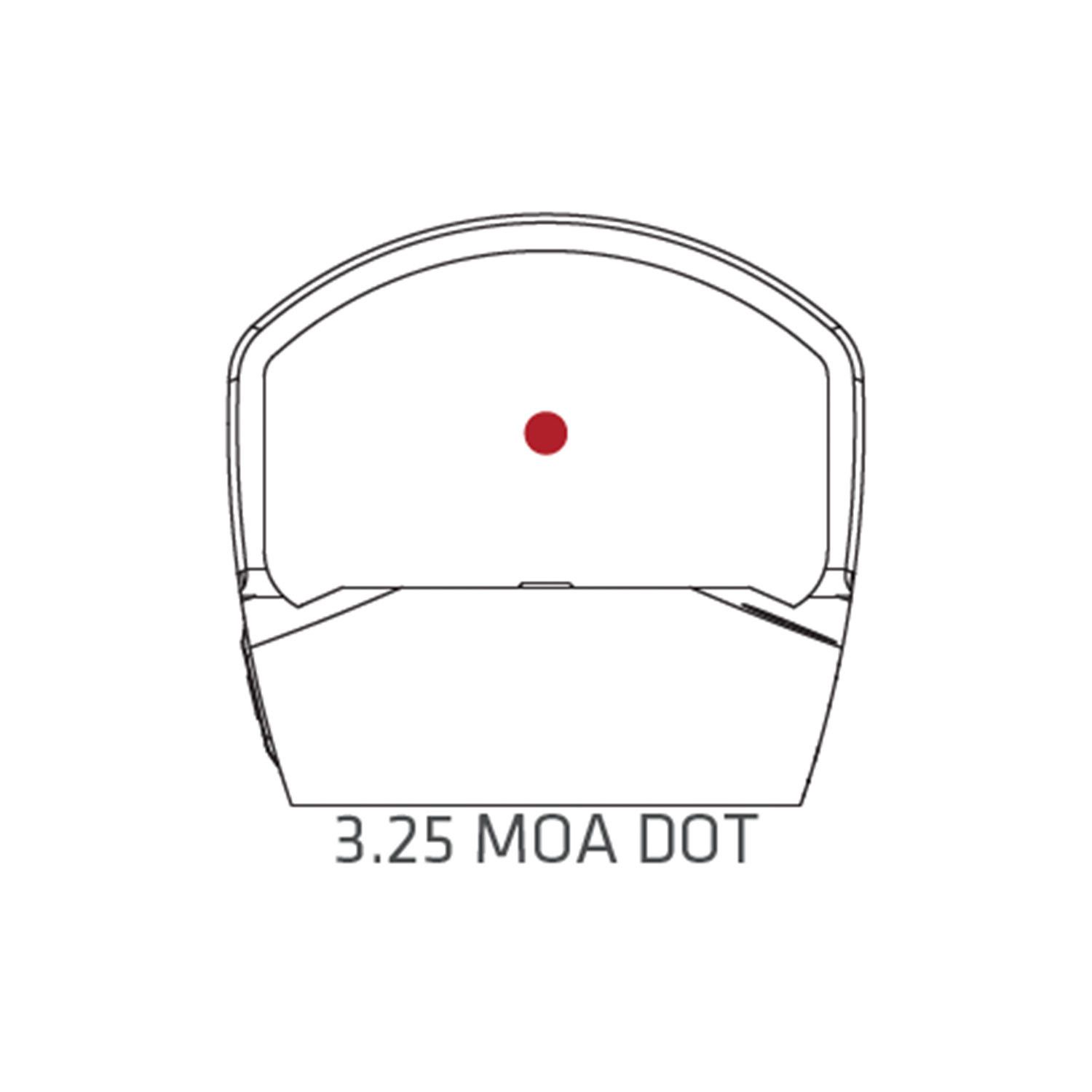 Crimson Trace Crimson Trace CTS-1400 Open Reflex for Rifles and Shotguns 3.25 MOA dot reticle