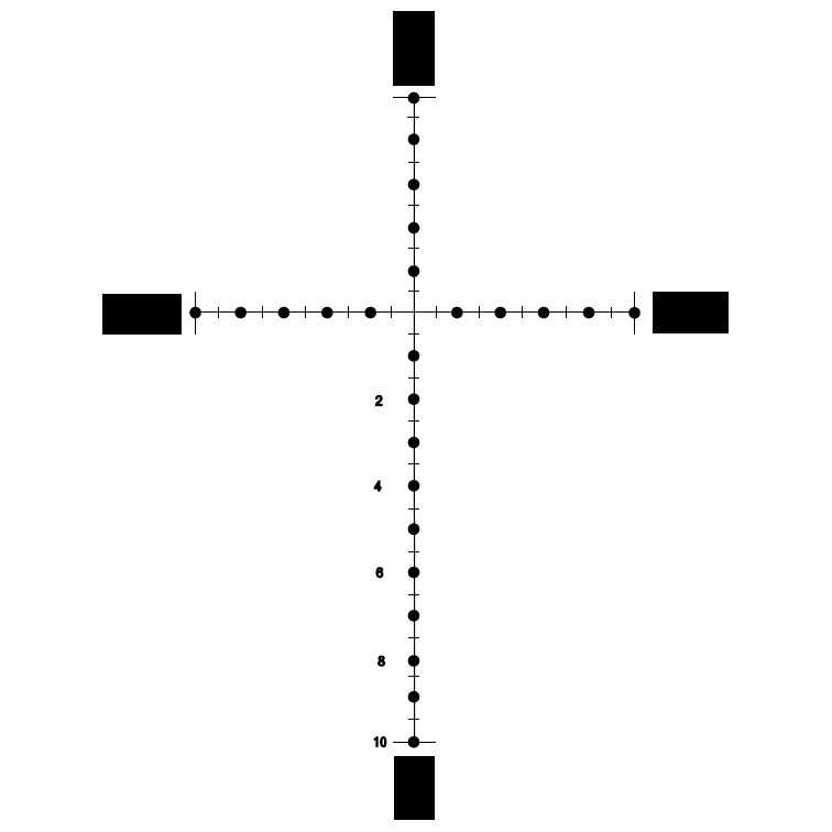 Falcon Falcon Mil-Dot 2 reticle reticle