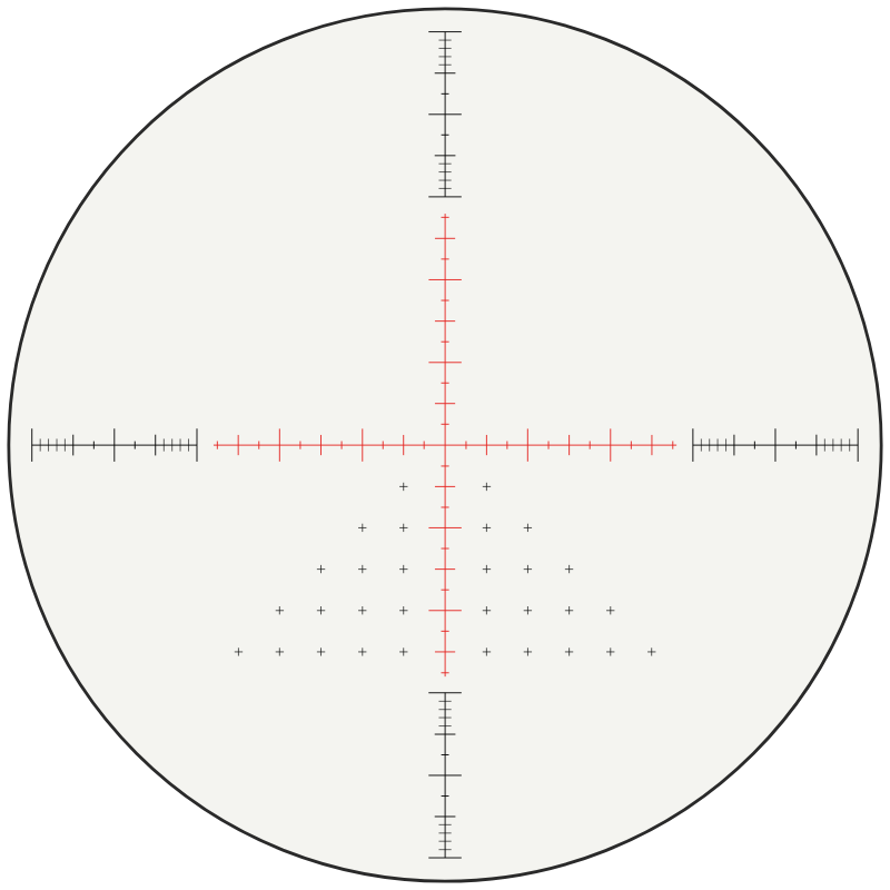 Hawke 20x Half MIL reticle