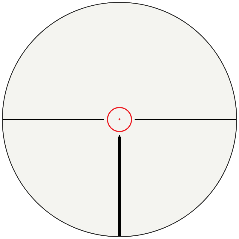 Hawke Circle Dot 6x reticle