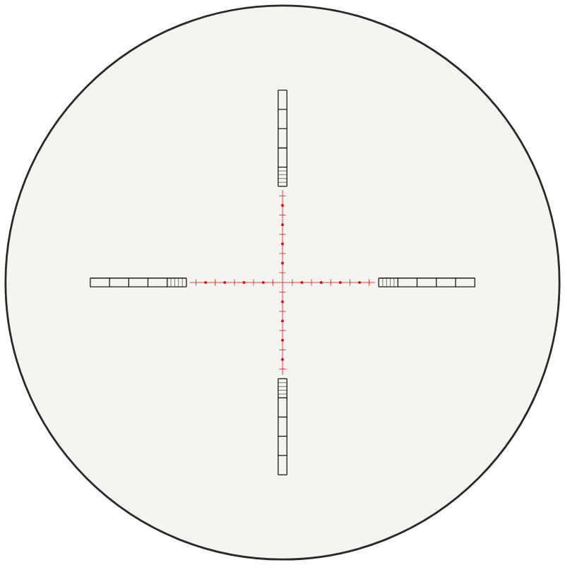 Hawke FFP Half MIL Dot 24x reticle