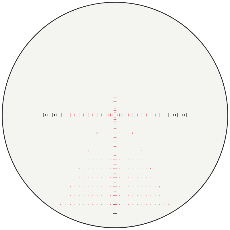 Hawke FFP MIL Pro 25x reticle