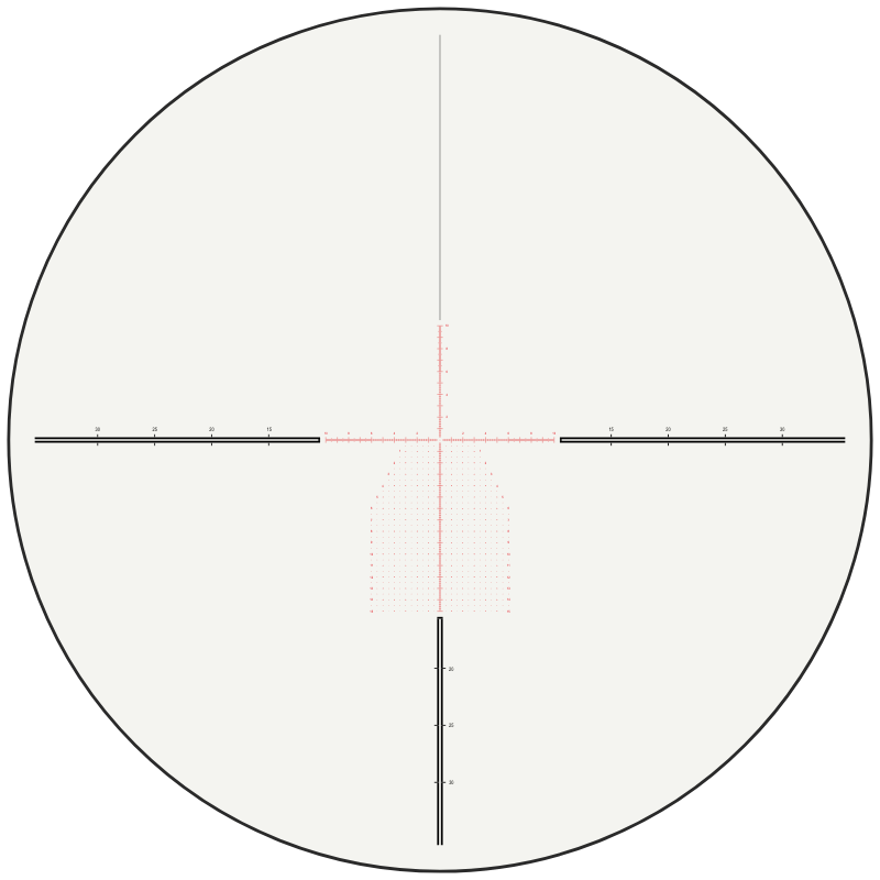 Hawke FFP MIL Pro Ext 30x reticle