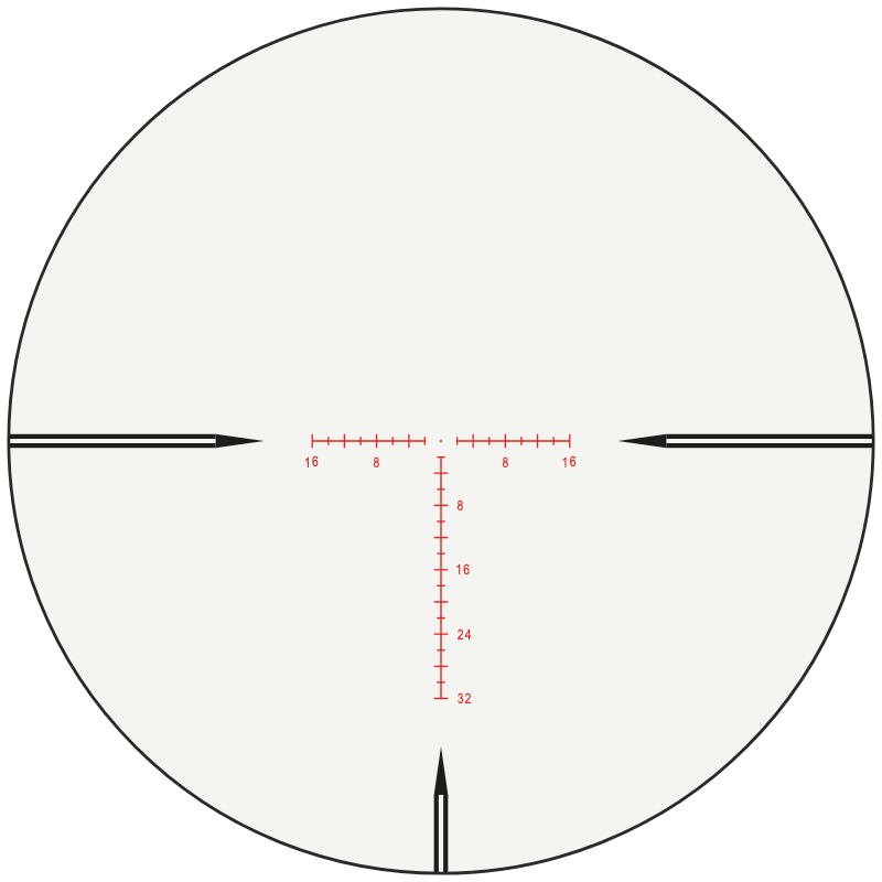 Hawke FFP MOA Hunter 20x reticle