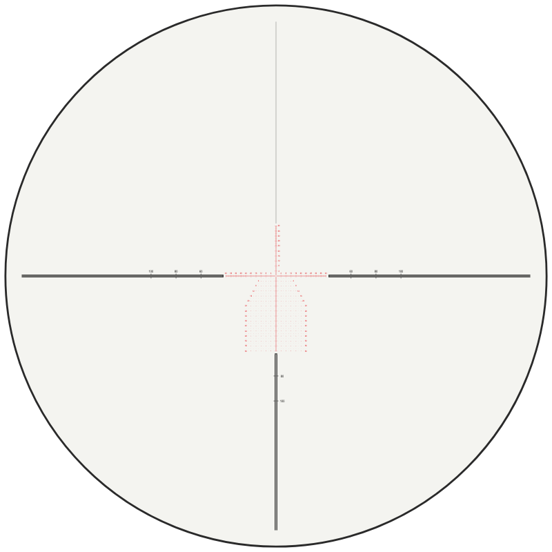 Hawke FFP MOA Pro Ext 18x reticle