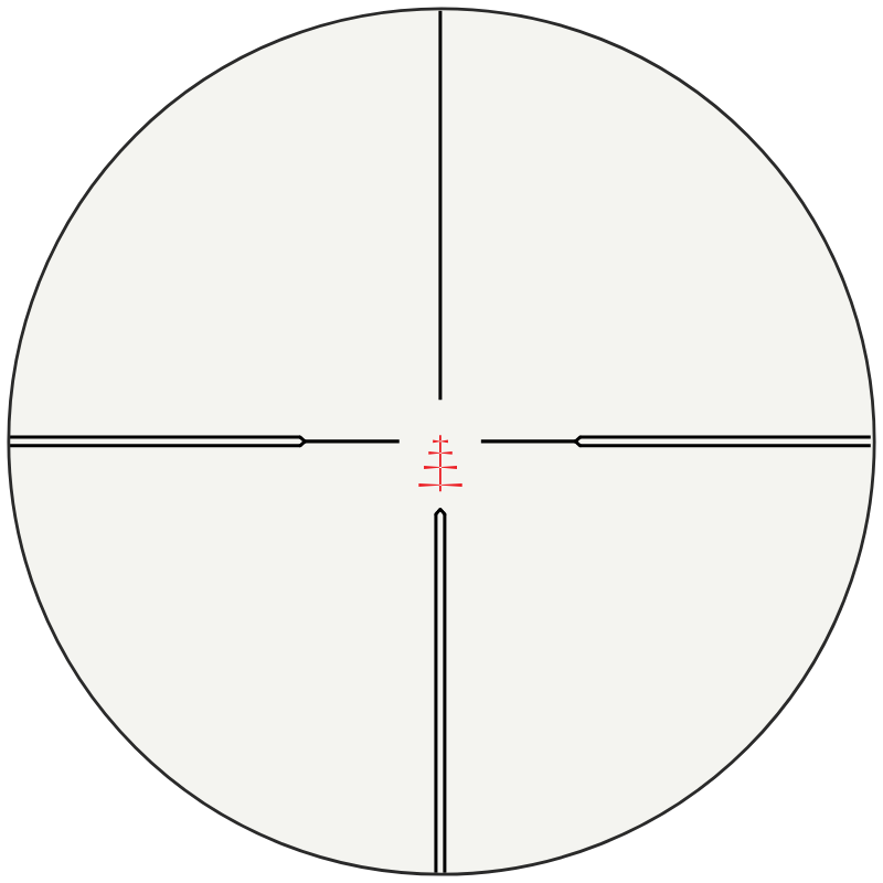 Hawke LRC 10x reticle