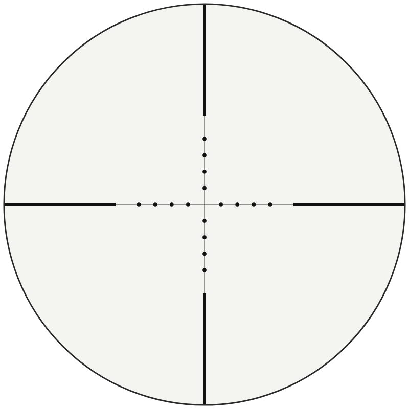 Hawke MIL Dot reticle