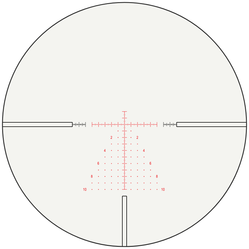 Hawke MIL Pro 10x reticle