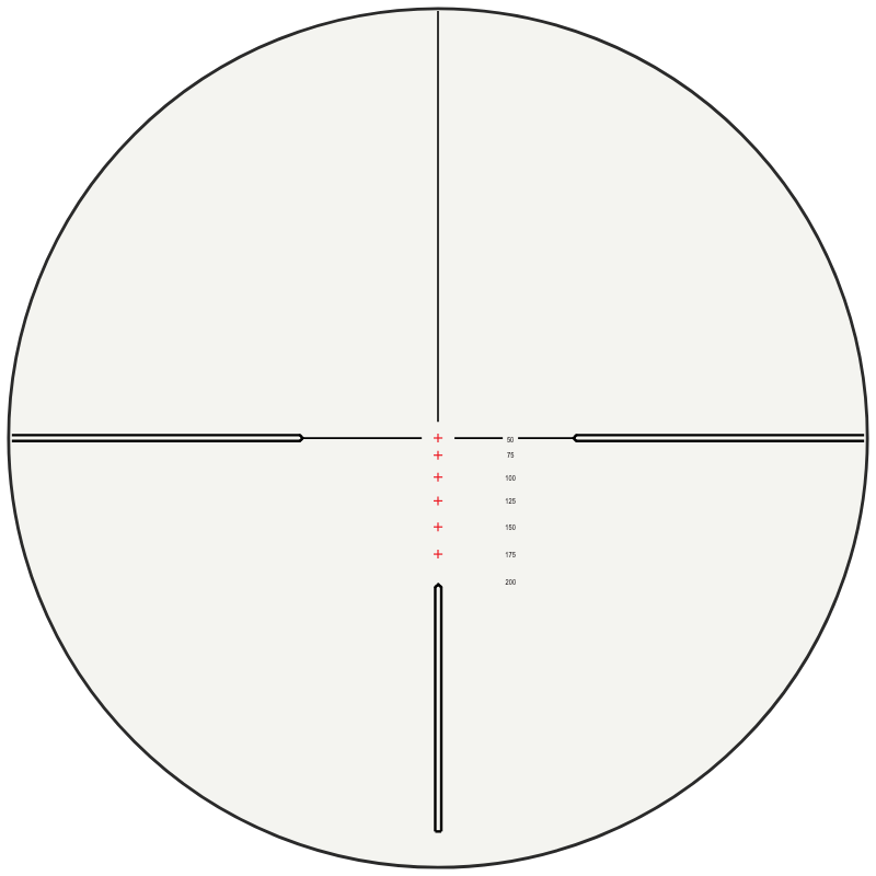 Hawke Rimfire .22 LR Subsonic 9x reticle