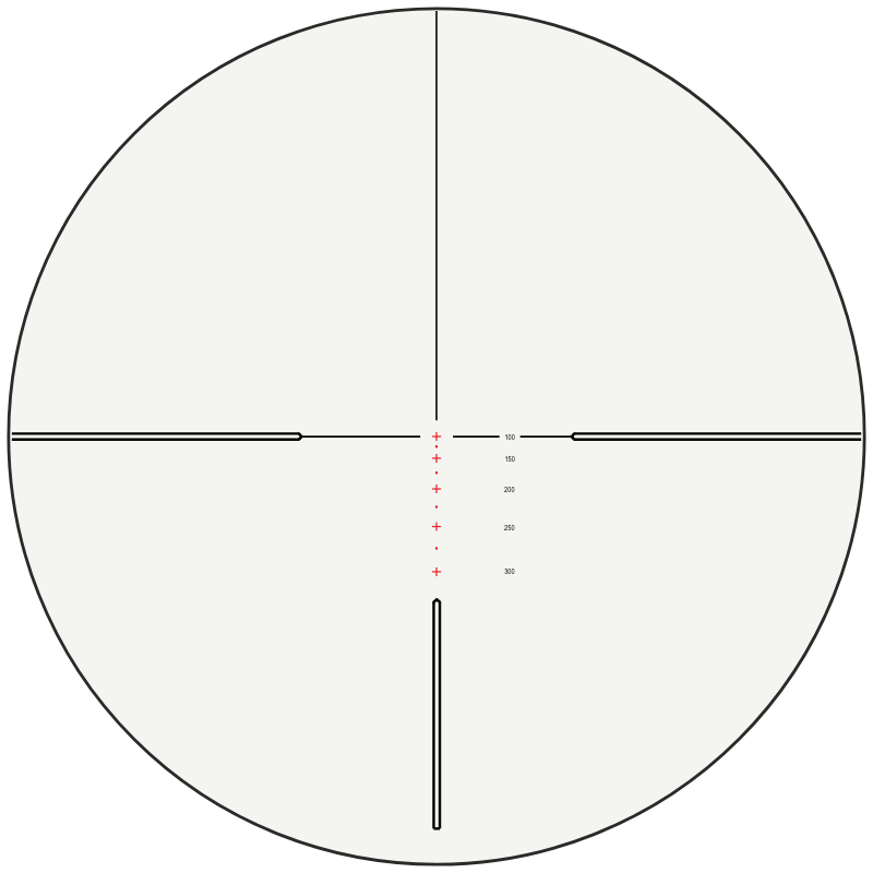 Hawke Rimfire .22 WMR reticle