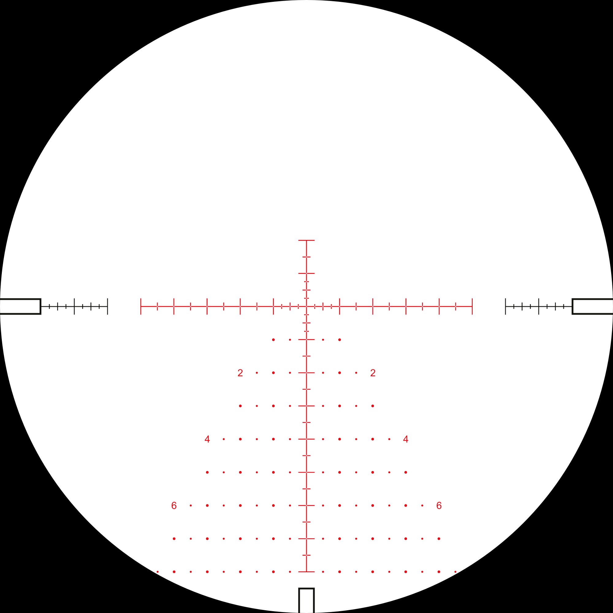 Hawke Mil Pro 4x-24x reticle