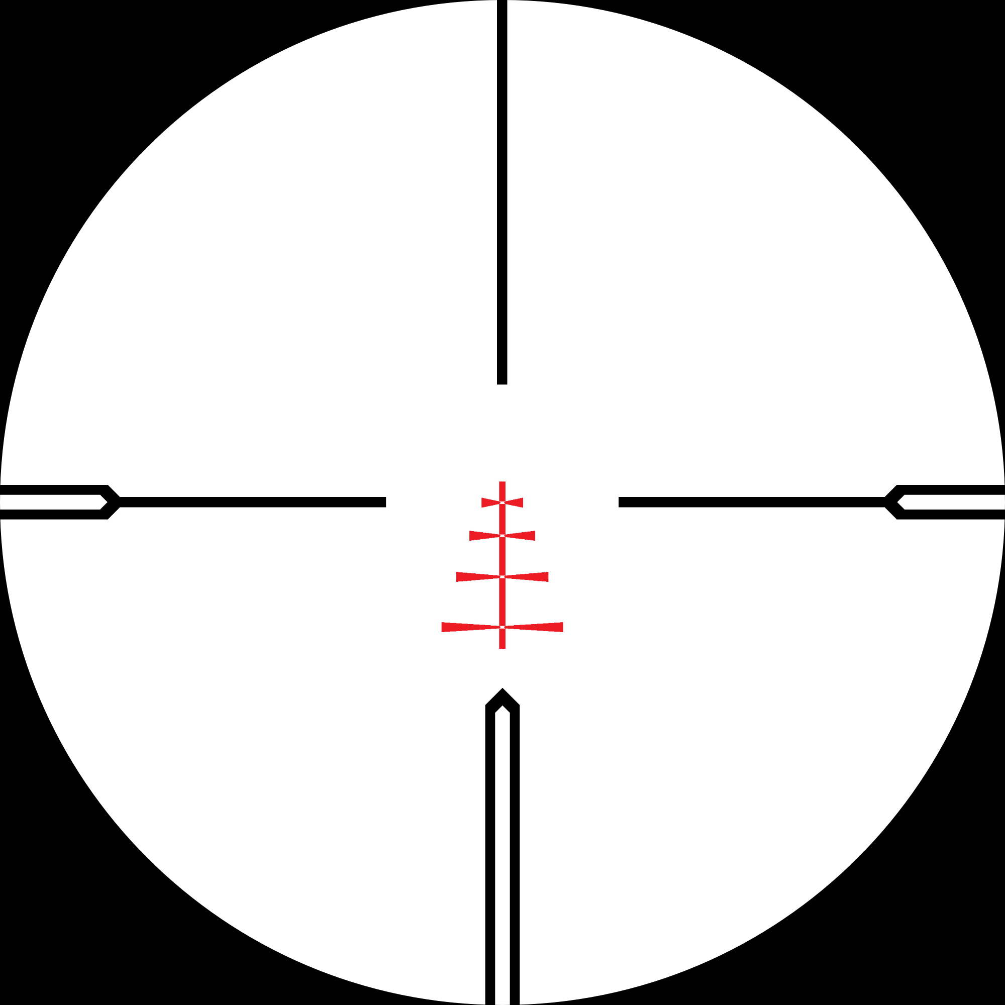 Hawke LRC 10x reticle