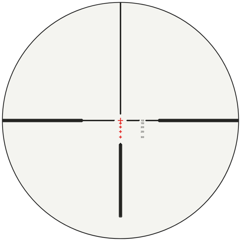 Hawke Straight Wall Marksman 9x reticle