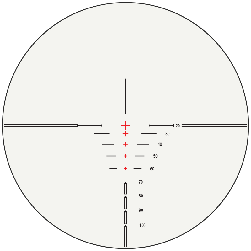 Hawke XB1 SR reticle