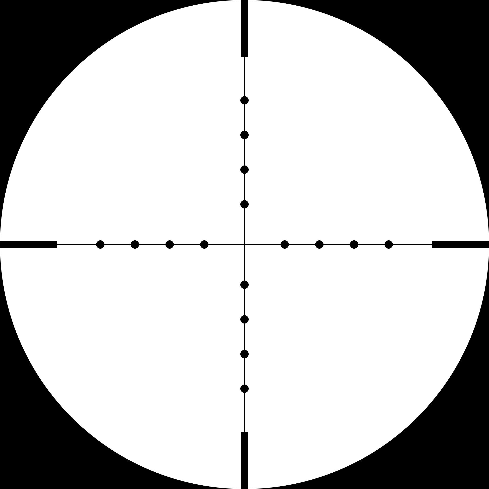 Hawke Mil Dot reticle