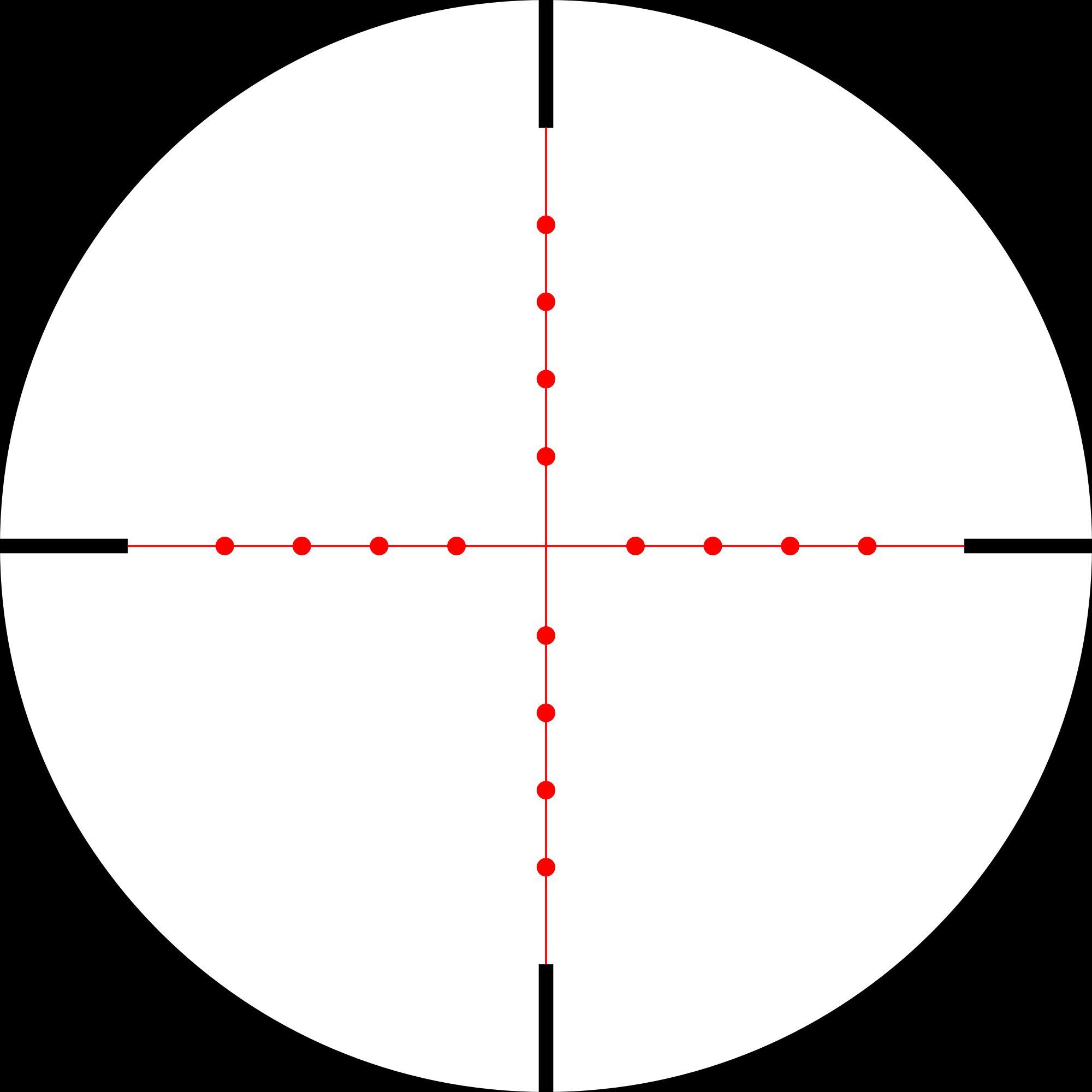 Hawke Mil Dot IR reticle