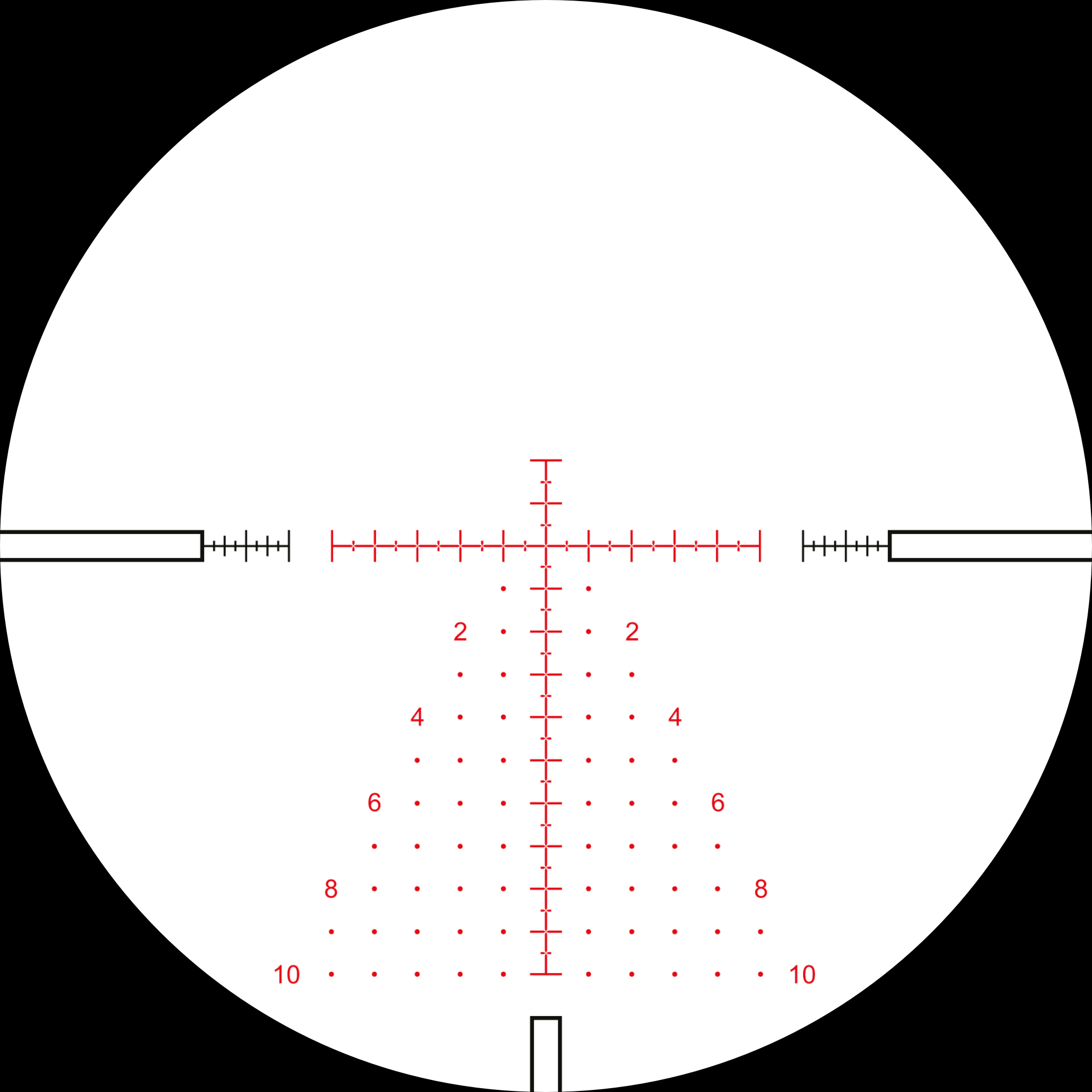 Hawke Mil Pro 2.5x-15x reticle