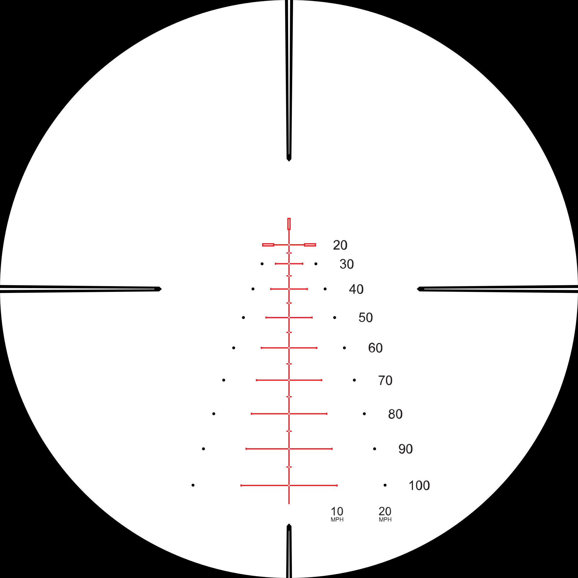 Hawke XB30 Compact SR (250-450) reticle