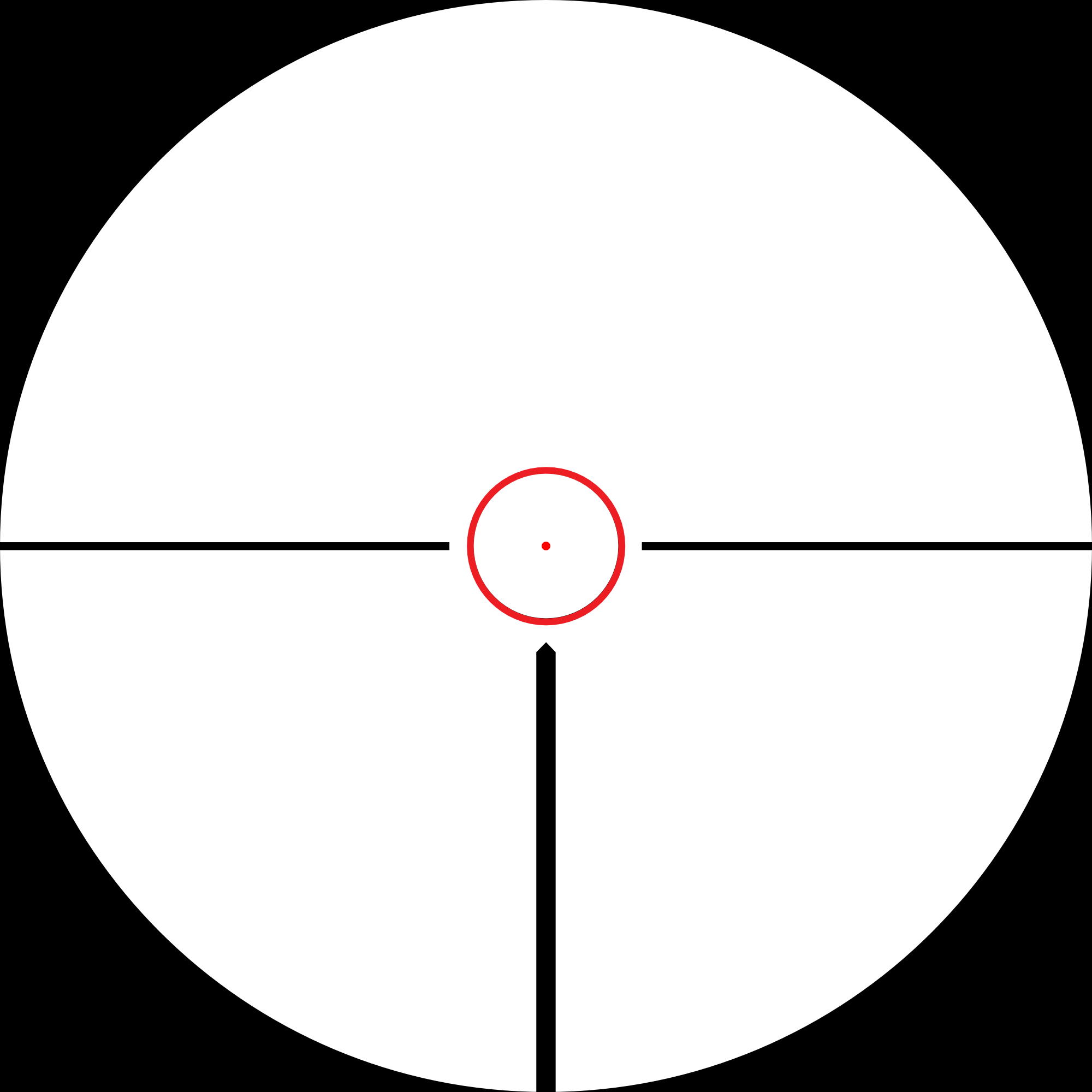 Hawke Circle Dot 8x reticle