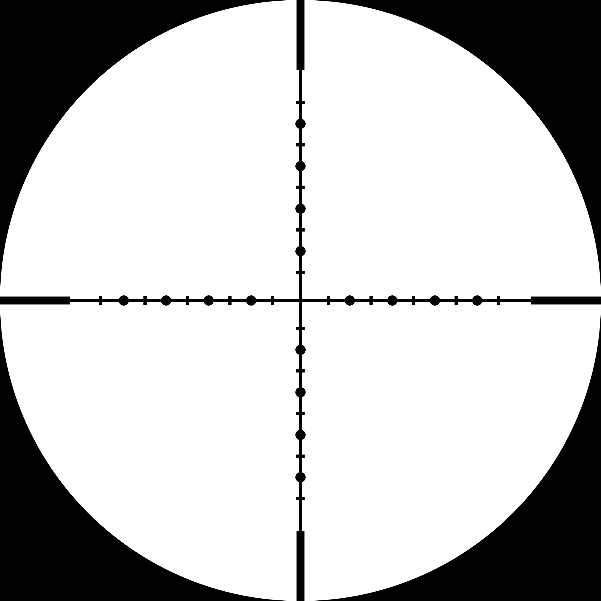 Hawke Half Mil Dot reticle