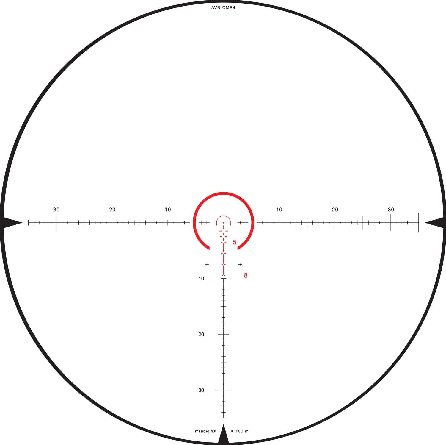 Hi-Lux Hi-Lux CMR4 SFP 1-4×24 CMR4 reticle reticle