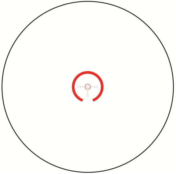 Hi-Lux Hi-Lux CMR8 FFP 1-8×26 CW-4 at 1x reticle