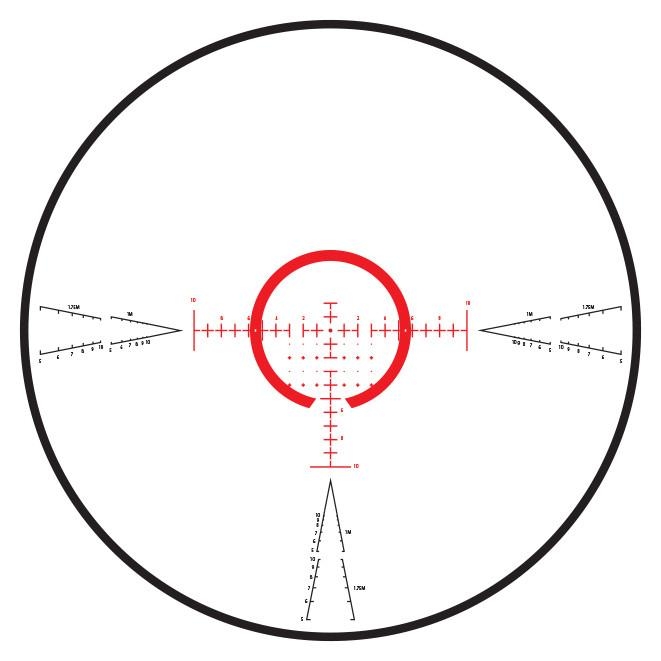 Hi-Lux Hi-Lux CMR8 FFP 1-8×26 CW-4 at 8x reticle