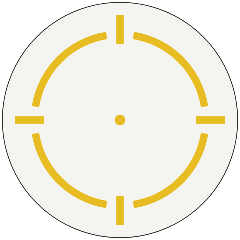 Holosun 2 MOA Dot & 32 MOA Circle reticle