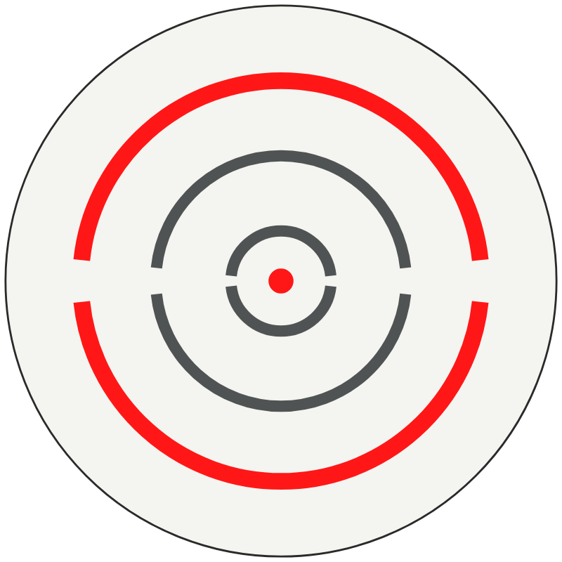 Holosun 2 MOA Dot & 8/20/32 MOA Circle reticle