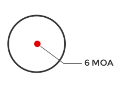 Holosun red 6-MOA red reticle