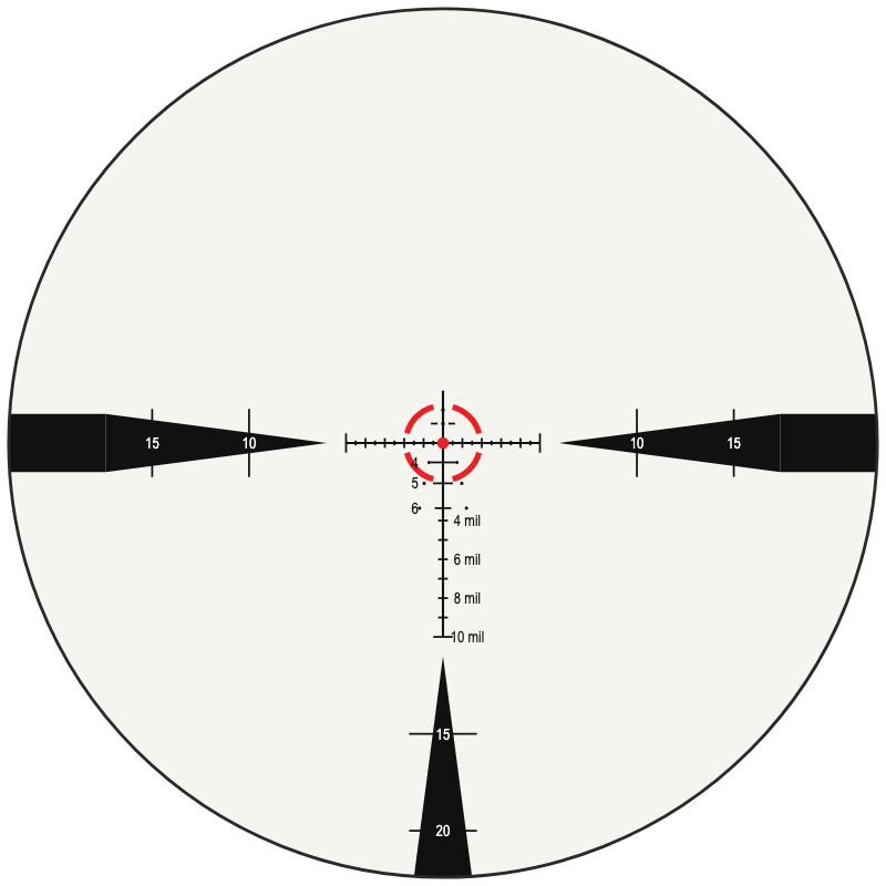 Nightforce TREMOR8-M reticle