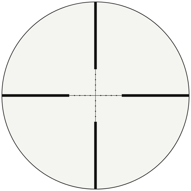 Leupold MIL Dot (Mark 3hd) reticle
