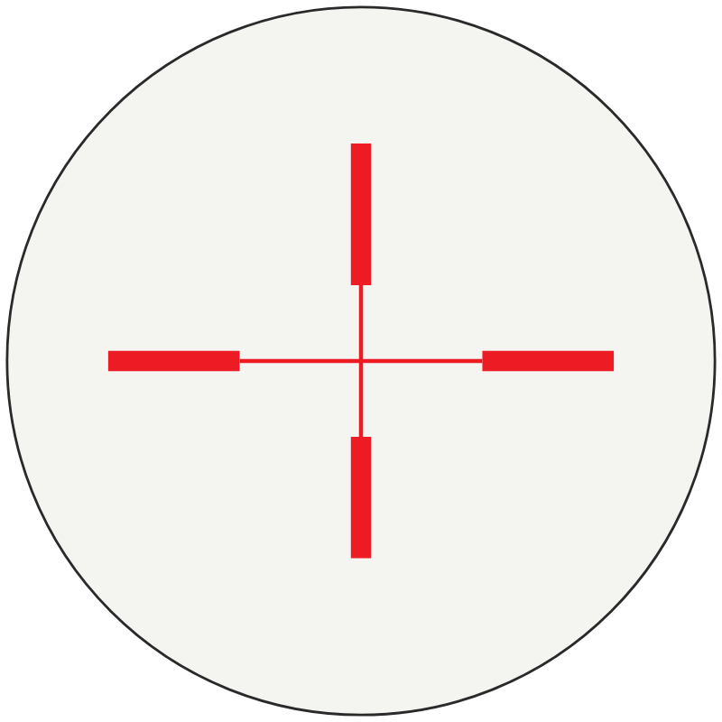 Meopta TM4 Cross 50 MOA reticle