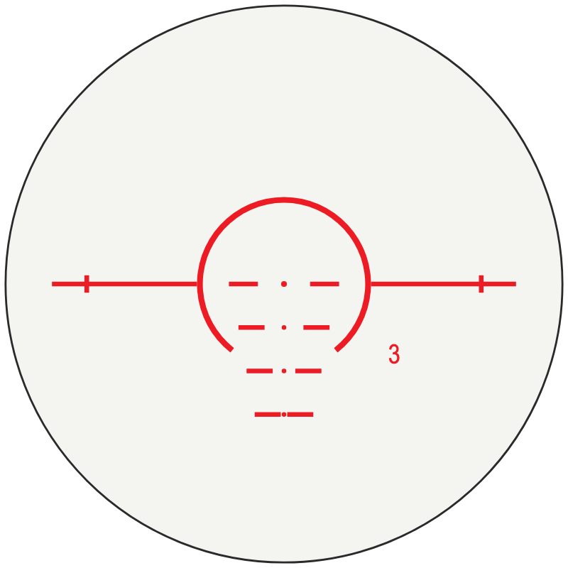 Meopta TM4 BDC 400 3 reticle