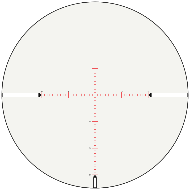 Nightforce Moar™ - 30 MOA Center Illuminated reticle