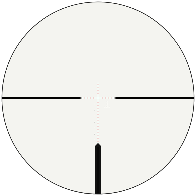 Nightforce MIL-R™ - 10 Mils reticle