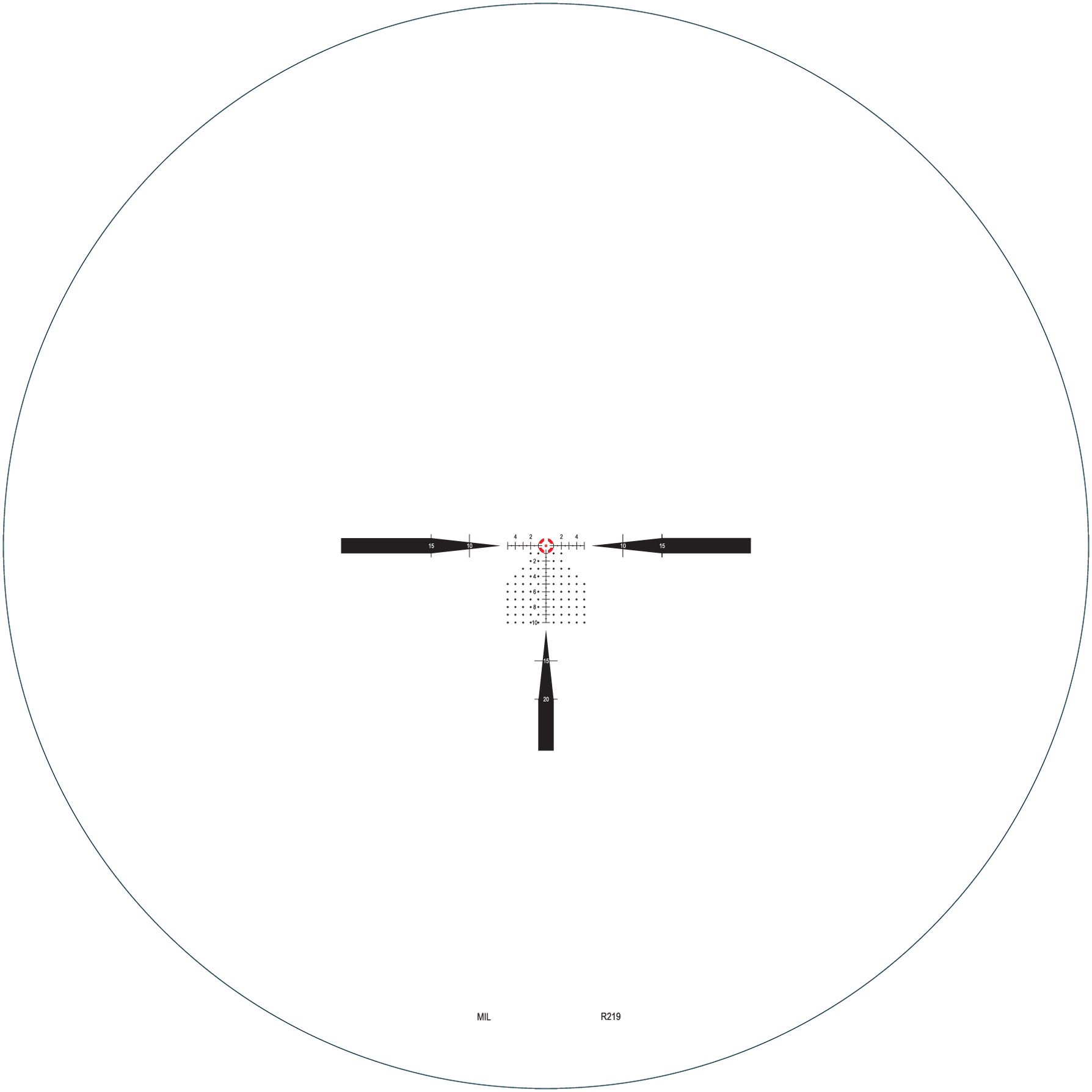 Nightforce FFP FC-DM at 1X reticle