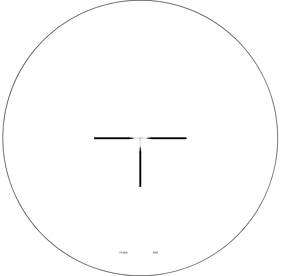 Nightforce Nightforce FC-MOA at 1X reticle