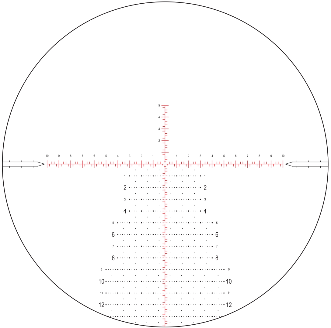 Nightforce Nightforce MIL-XT F1 (zoom) reticle