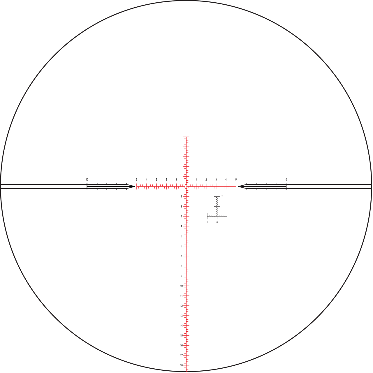 Nightforce MIL-C F1 reticle